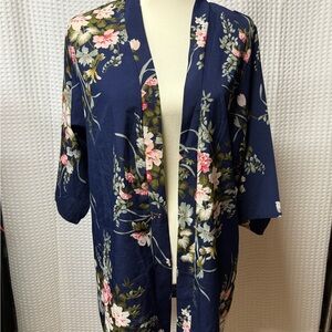 Floral Kimono casual loose fit also great with jeans.